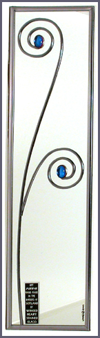 Mackintosh Simple 'Floral Spiral' Blue 